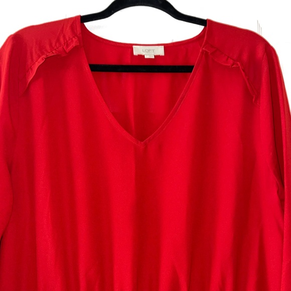 LOFT RED DRESS - Picture 3 of 4